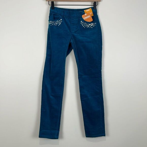 CLEARANCE NWT Gymboree Girls Corduroy Pants Size 10 Teal Blue Sequin Pocket - Picture 1 of 7